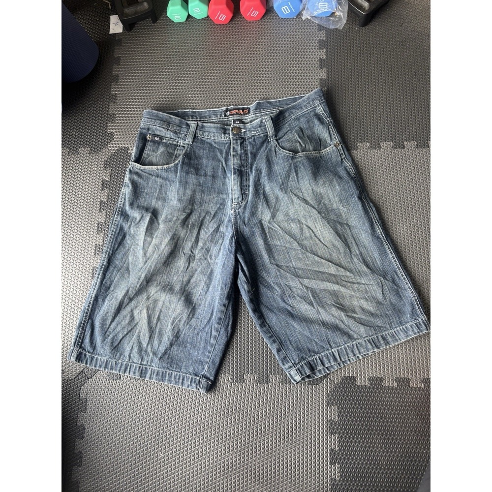 Vintage Y2k Baggy STYLO Jean Shorts Mens Size 38